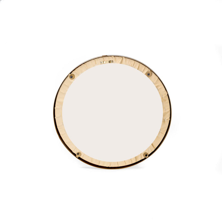 Line Pattern Marble Acrylic Art Print with Gold Color Metal Ring