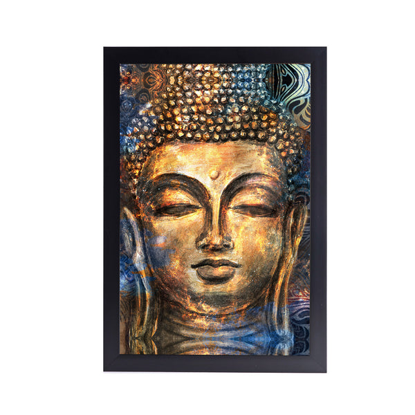 Meditation Buddha Acrylic Art Print with Frame